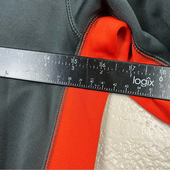 Nike THERMA-FIT long sleeve gray orange hoodie sweatshirt size M - Picture 6 of 8